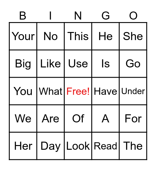 LEVEL 0 Bingo Card
