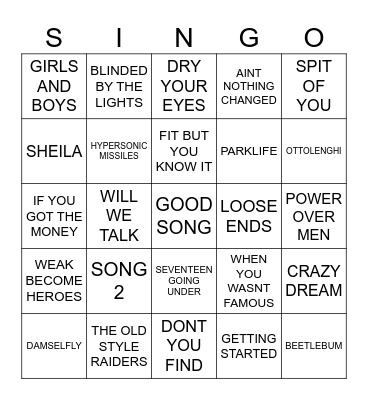 860 MICHELLES UK MIX UP Bingo Card