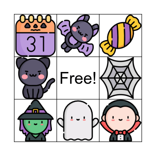 HALLOWEEN Bingo Card