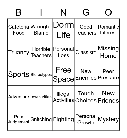 Conventions Bingo Card