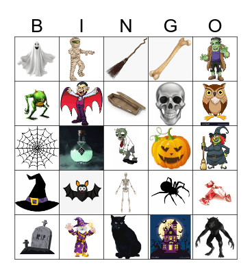 Halloween Bingo Card