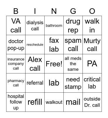 WTKS Bingo Card