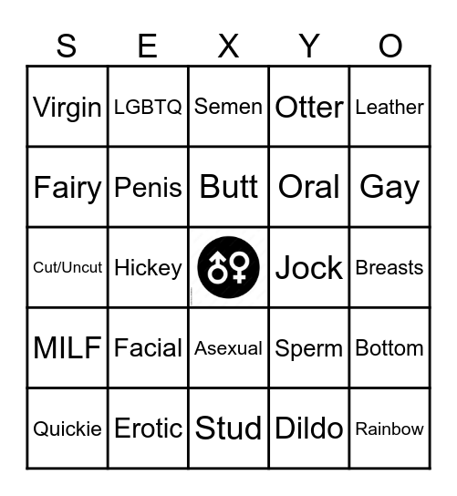 SEXYO Bingo Card