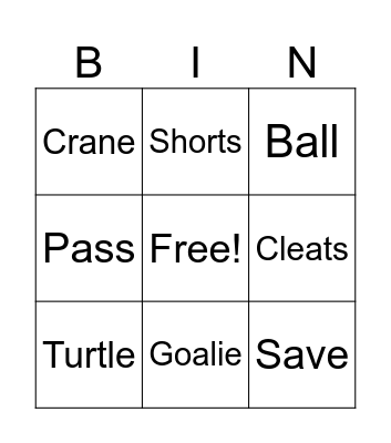 Vocabulary Bingo #3 Bingo Card