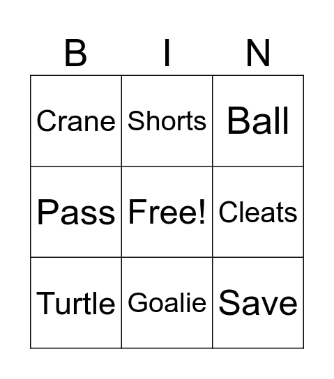 Vocabulary Bingo #3 Bingo Card