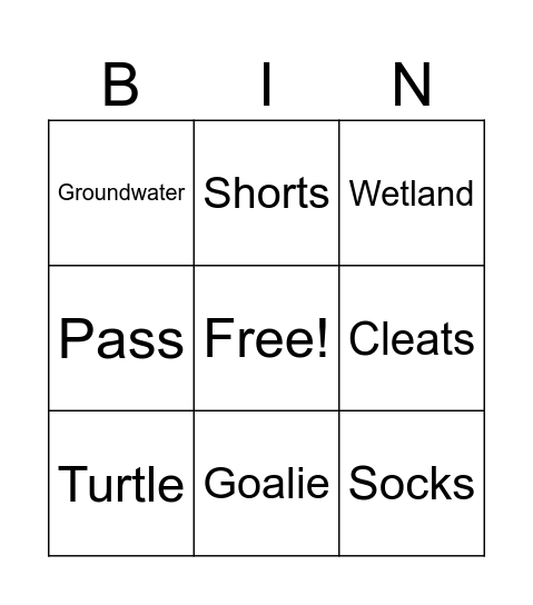 Vocabulary Bingo #3 Bingo Card