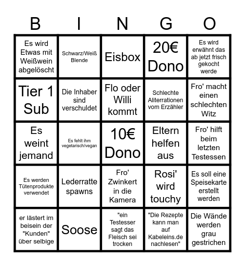 Filows Updata BingBing Bingo Card