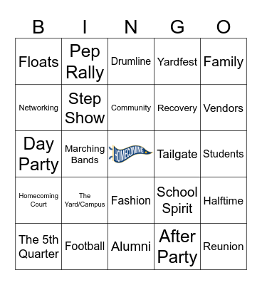 APAI Homecoming Vibe Check Bingo Card