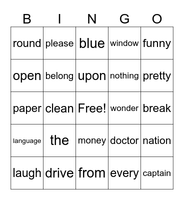 FALL INTO READING Bingo Card