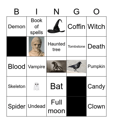 Halloween bingo! Bingo Card