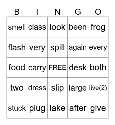 Extension Mastery #5 Bingo Card