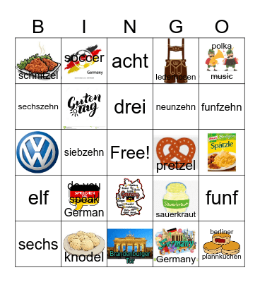 Travel to Germany Bingo Card