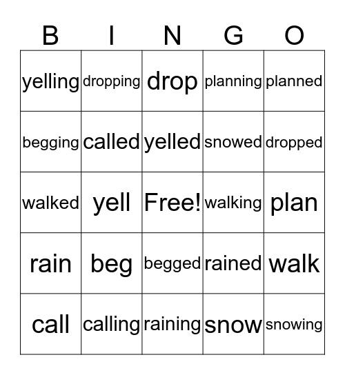 Frog and Toad Together Bingo Card