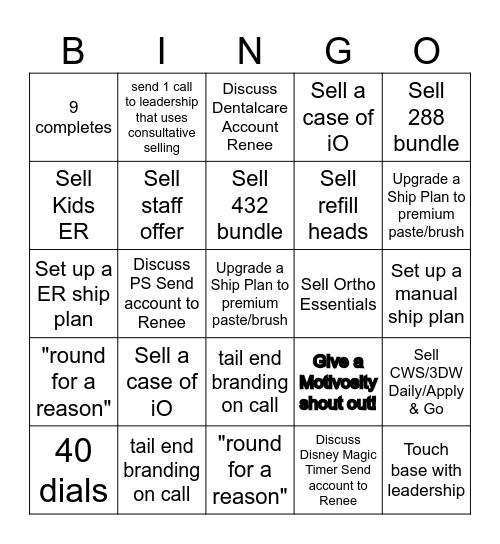 POH Bingo Card