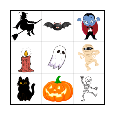 Happy Halloween Bingo Card