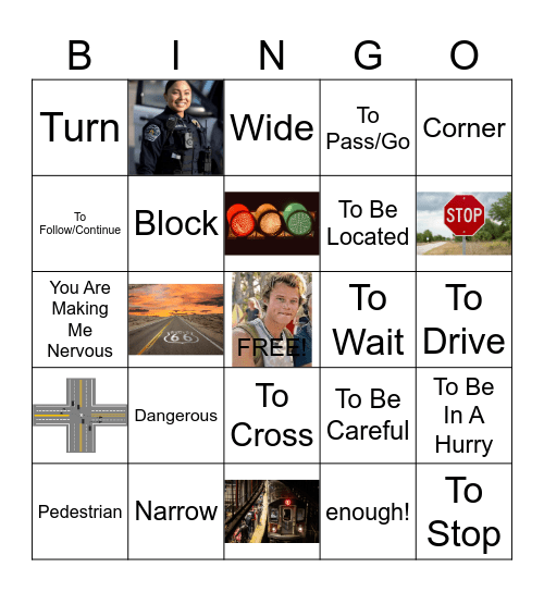 Las Direcciones Bingo Card