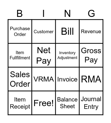 ** FOAMit BINGO ** Bingo Card