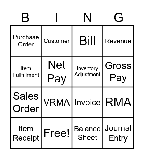 ** FOAMit BINGO ** Bingo Card