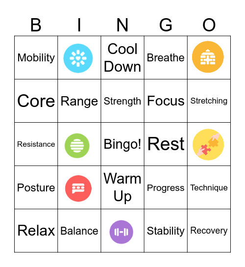 Physical Therapy Bingo Card