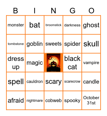 HALLOWEEN Bingo Card