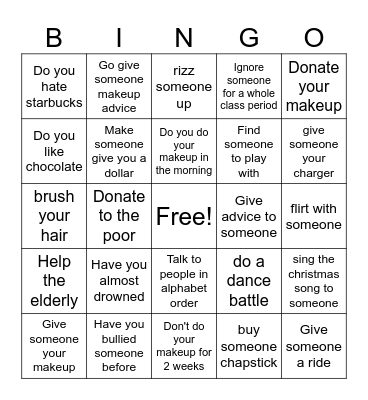 Kecia's Bingo Card
