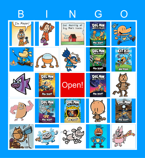 the one and only... Dog Man Bingo Card