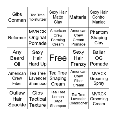 Microsoft Word  Bingo Card