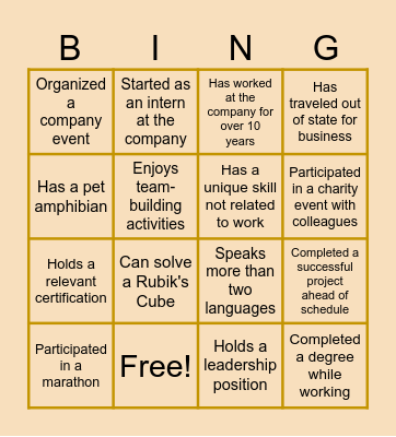 MSC meets SC Bingo Card