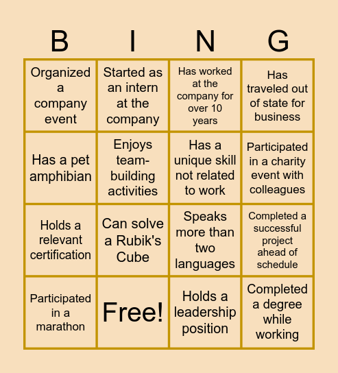 MSC meets SC Bingo Card