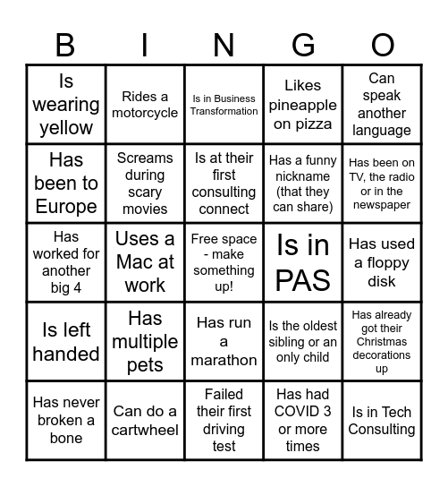 Bourke & Bustin's Bingo Board Bingo Card