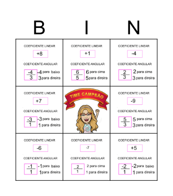 MATEMÁTICA 2023 Bingo Card