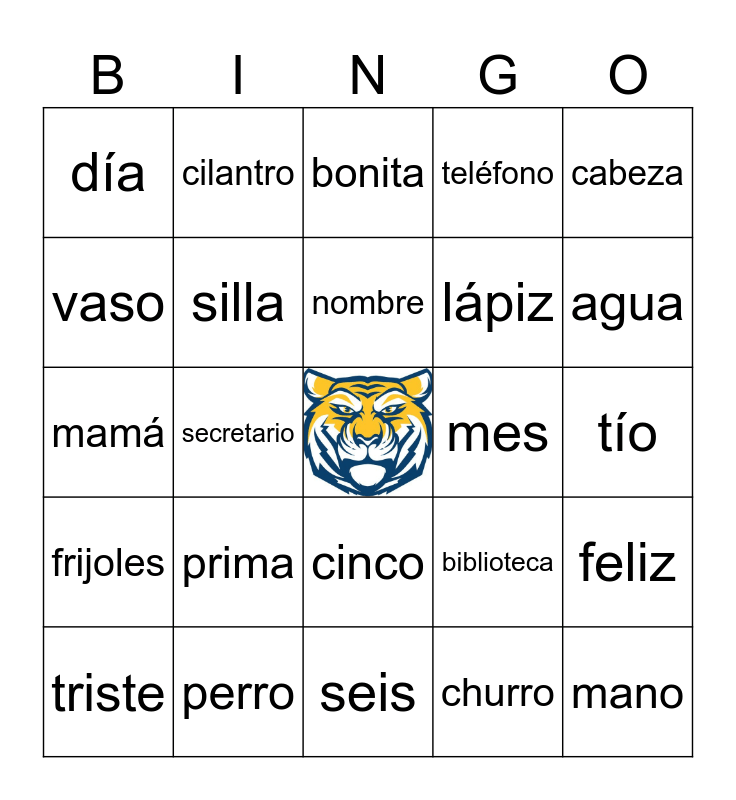 ¡Bienvenidos a Notre Dame! Bingo Card