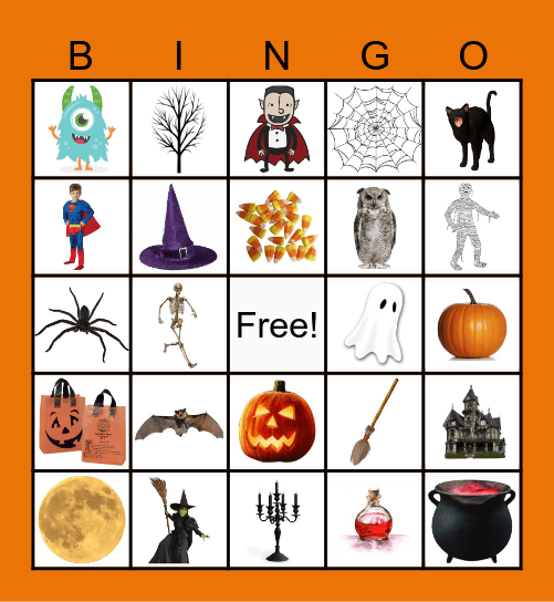 Halloween Bingo Card