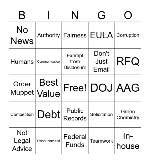 BUZZWORD Bingo Card