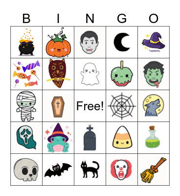 Halloween Bingo Card