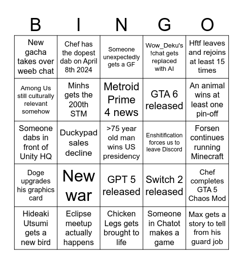 2024 Bingo Card   2024 Bingo 