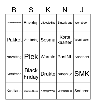 BSKNJ Bingo 2023 Bingo Card