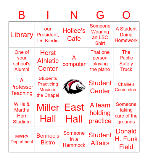 LBC Tour Bingo Card