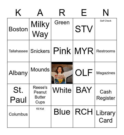 Karen is Retiring! Bingo Card