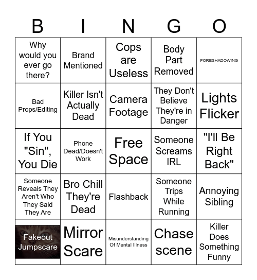 Stab-o-Thon Bingo Card