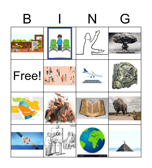 IE SS Map Vocabulary Bingo Card