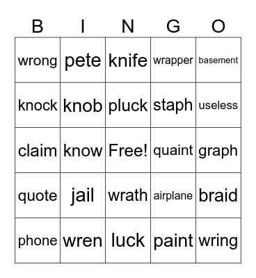 Bingo Card