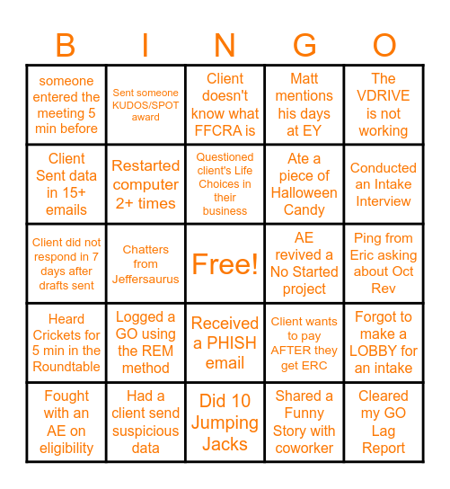 ERC Bingo Card