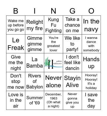 Muziekbingo by Jolanda Disco november 2024 golfclub Bingo Card