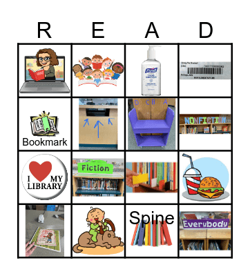 Library LINGO Bingo Card