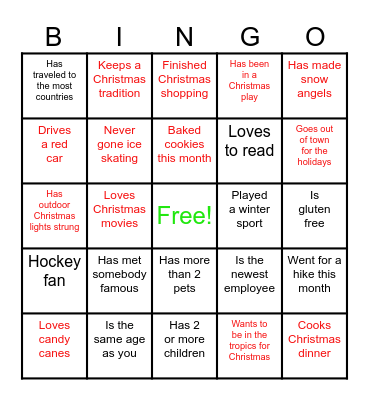 Windsor Plywood Christmas 2023 Bingo Card