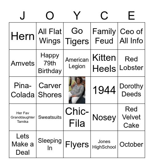 Fine at 79 Bingo Card