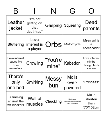 Among us logic Fanfictions - LucyBlood- Bingo Card