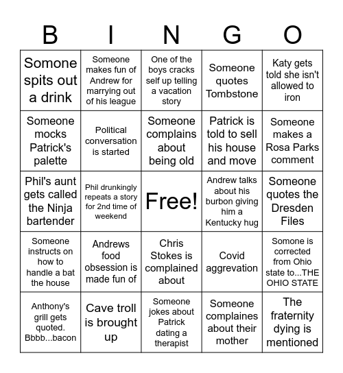 Bingo 4 Bingo Card