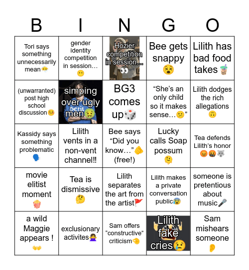 Immunity Necklace…☝️ Bingo Card